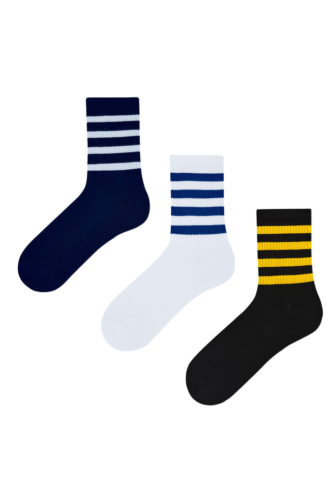Men's Striped Socks - 3 Pairs