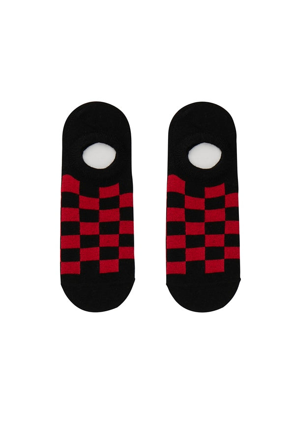 Unisex Checkered Red Socks