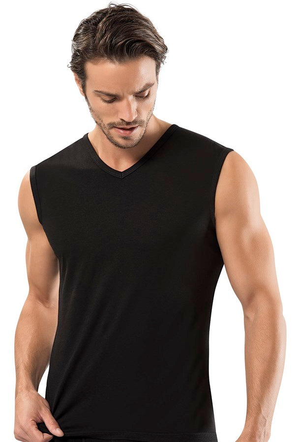Men's V Neck Modal Sleeveless Undershirt