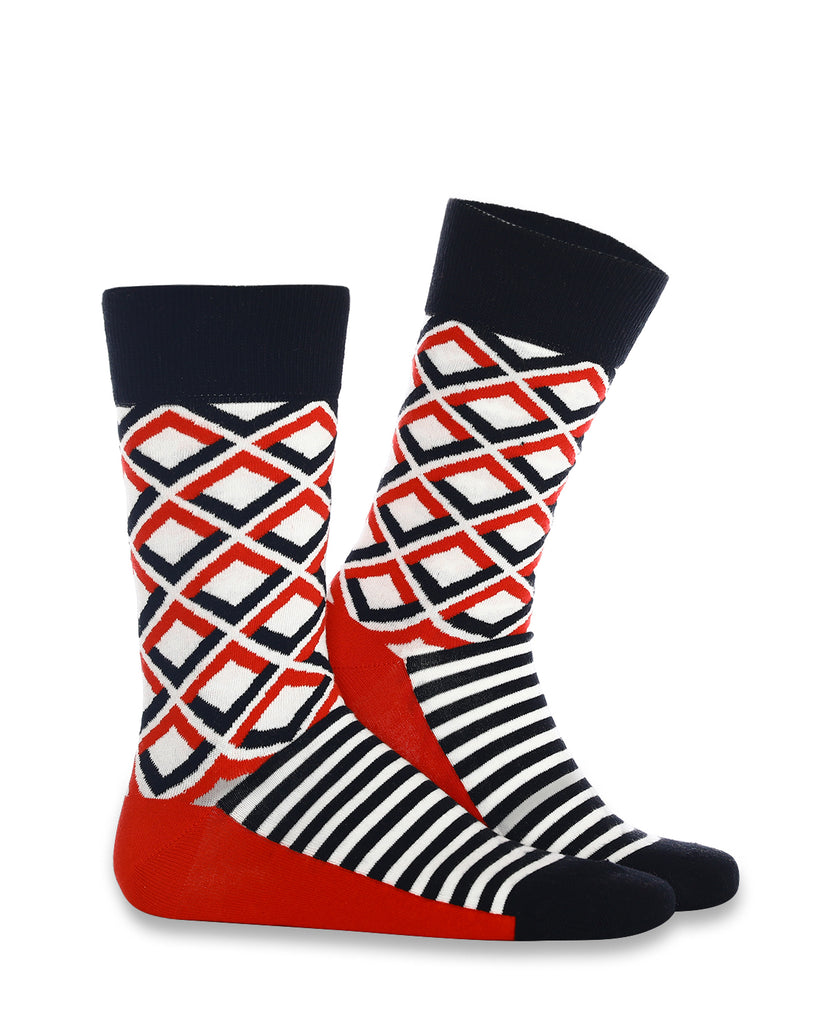 Men's Patterned Socket Socks