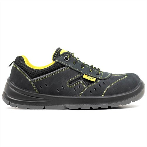 Unisex Composite Toe Black Work & Safety Shoes