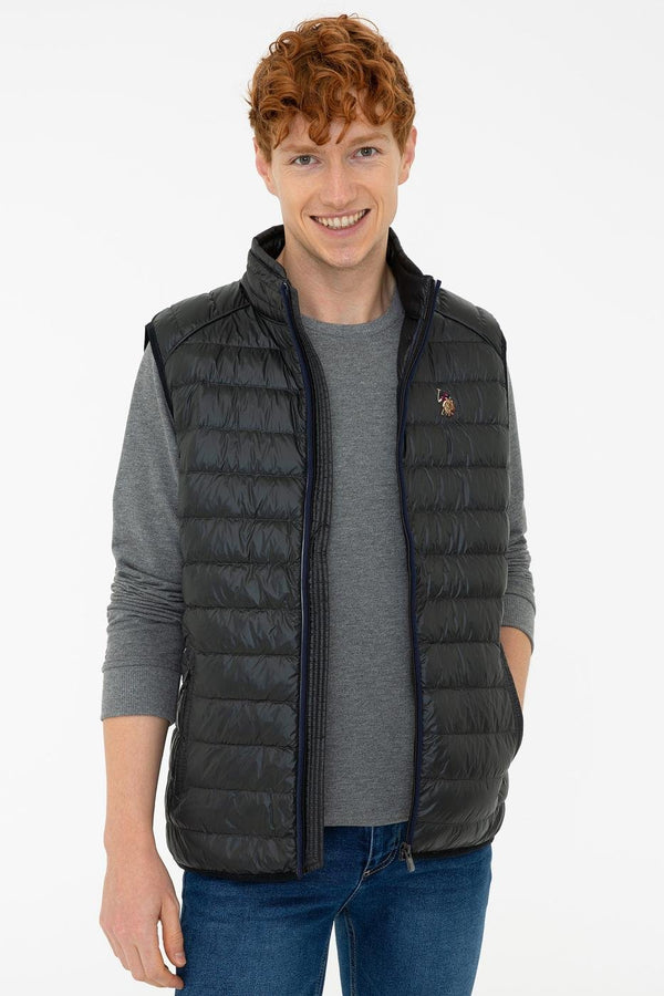 Men's Zipped Green Vest