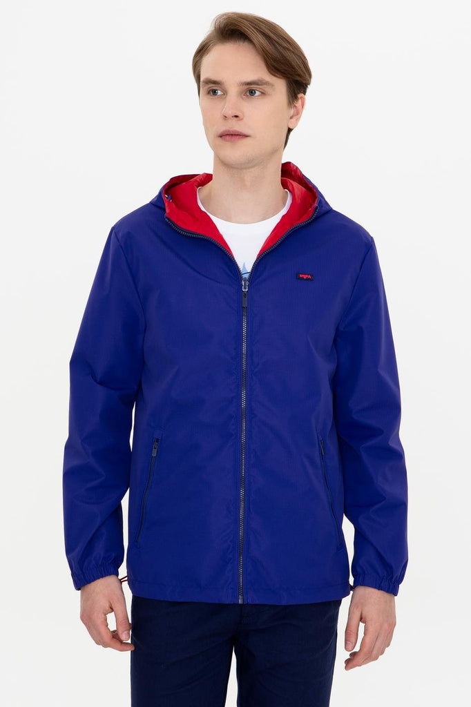 Men's Zipped Royal Blue Coat