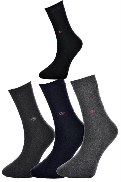 Men's Combed Cotton Socket Socks - 10 Pairs