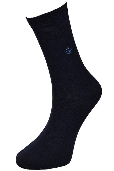 Men's Navy Blue Combed Cotton Socket Socks - 10 Pairs