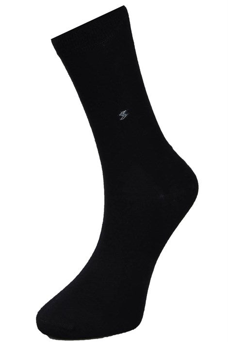 Men's Black Combed Cotton Socket Socks - 10 Pairs