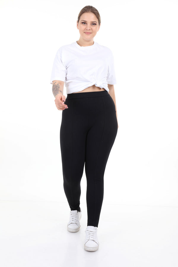 Women's Oversize Navy Blue Lycra Leggings