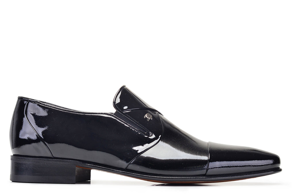 Men's Black Patent Leather Classic Shoes