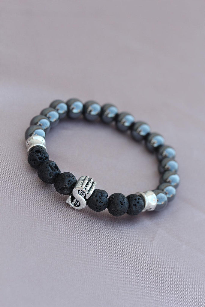 Men's Smoky Natural Stone Bracelet