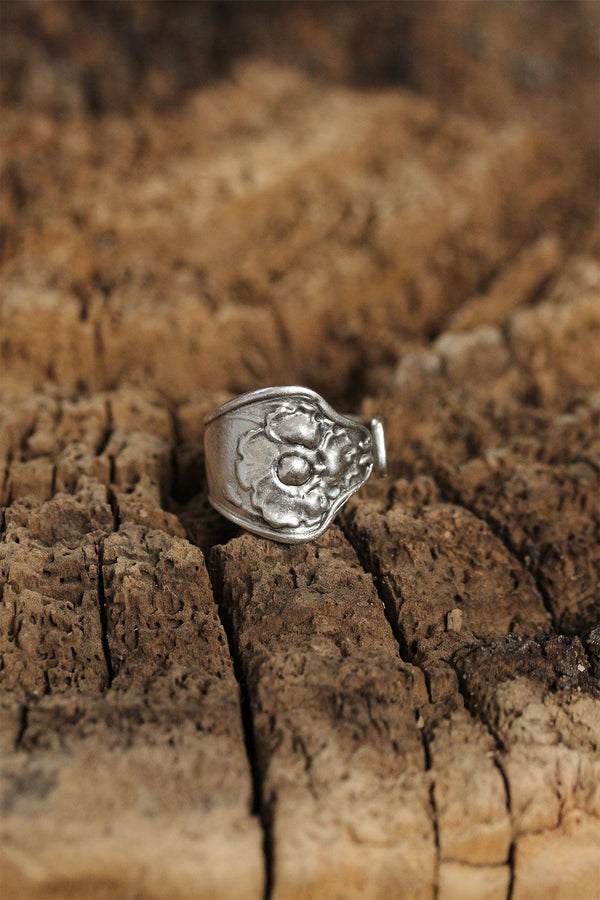 Women's Flower Design Authentic Adjustable Ring