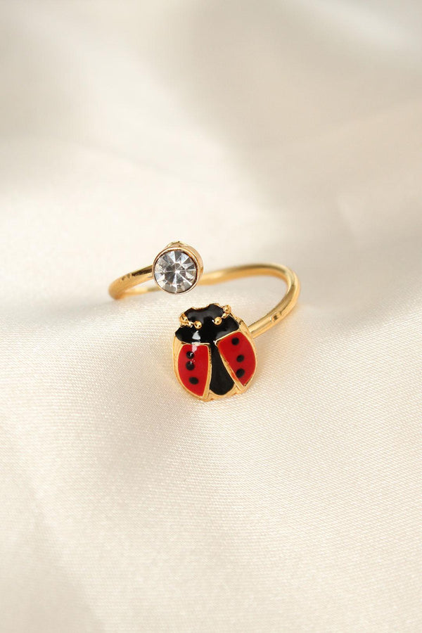 Women's Zircon Gemmed Adjustable Ring