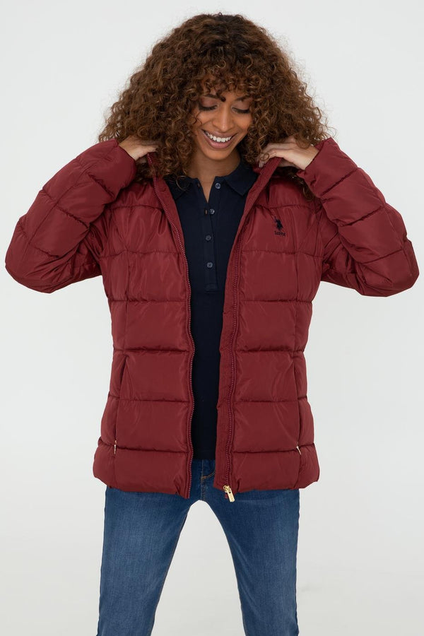 Women's Red Blown Coat