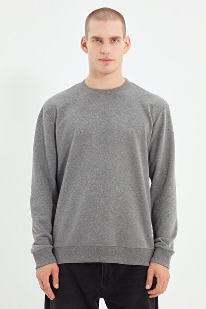 Men's Anthracite Regular Fit Sweatshirt