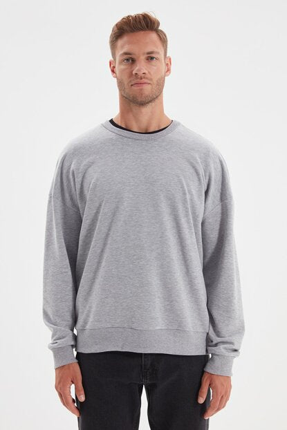 Men's Oversize Grey Sweatshirt