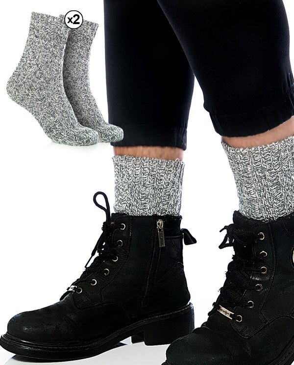 Unisex Smoky Socket Socks (2 Pairs)