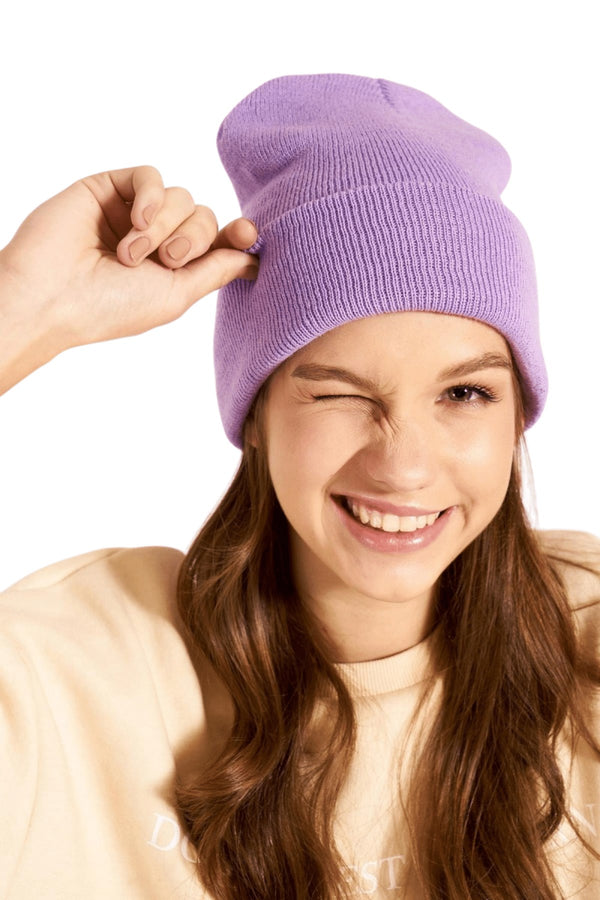 Women's Layered Lilac Beanie