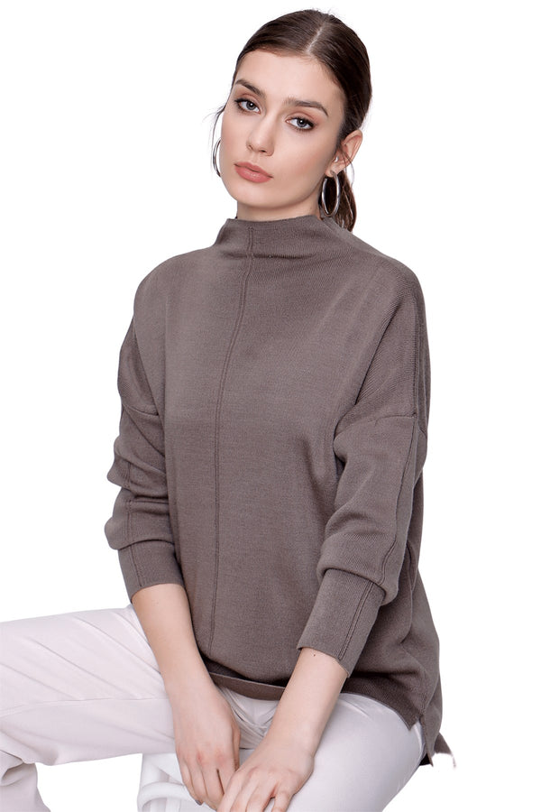 Women's Turtleneck Mink Sweater