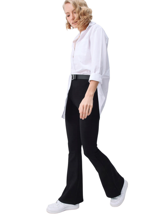 Women's Black Flare Leggings