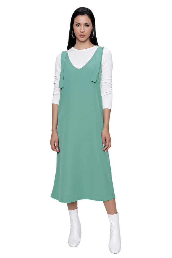 Women's Strappy Green Dress