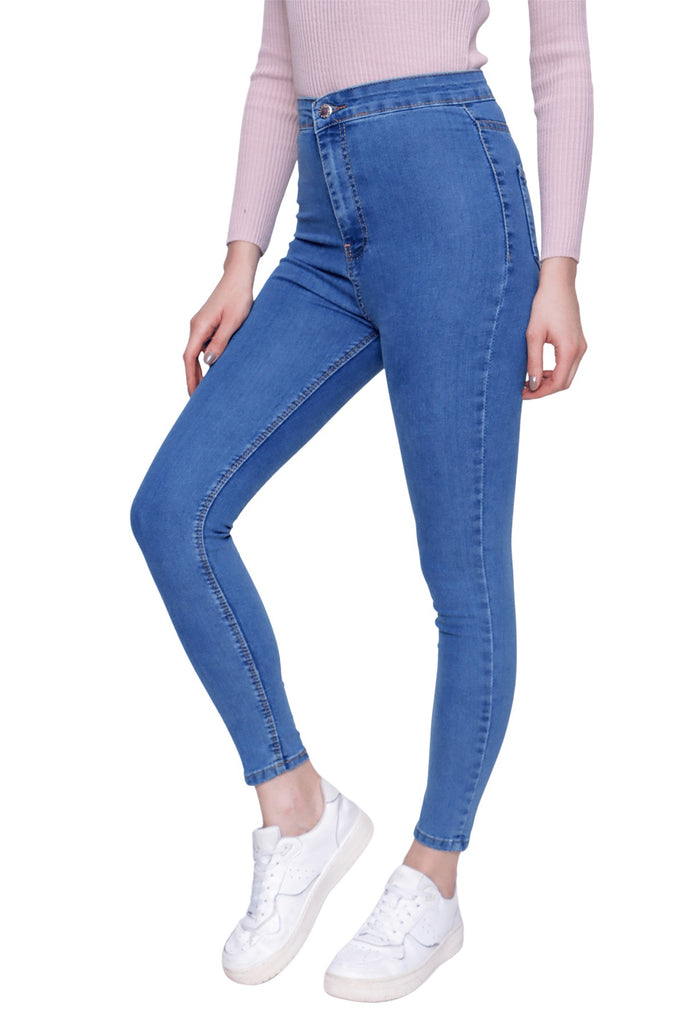 Women's Pocketless Light Blue Joni Jeans