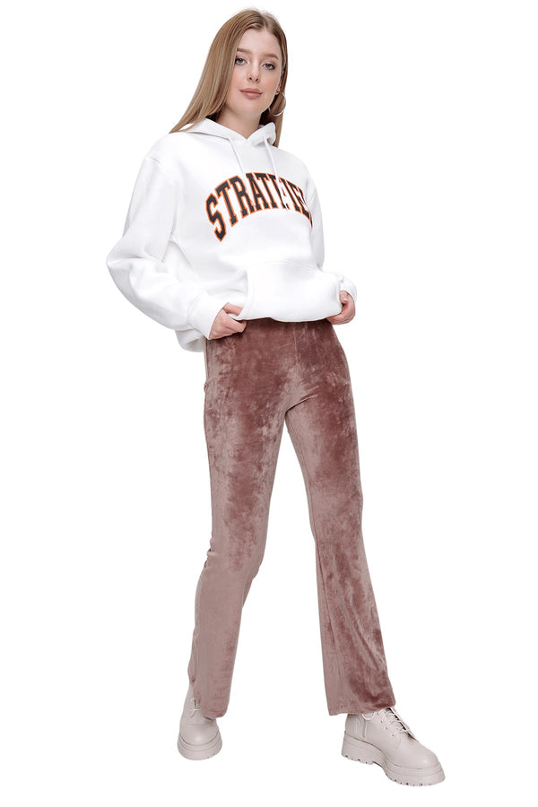 Women's Mink Velvet Flare Pants