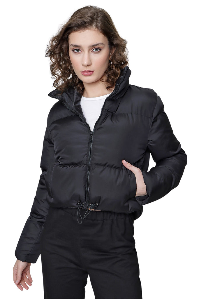 Women's Shabby Black Coat