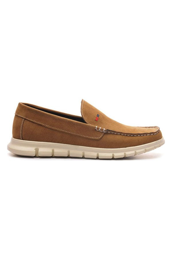 Men's Beige Nubuck Shoes