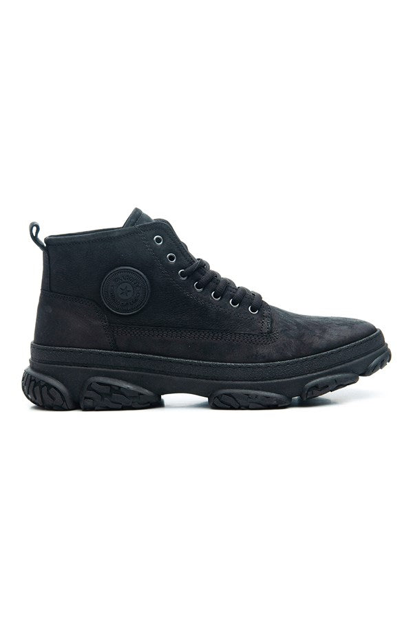Men's Black Nubuck Boots