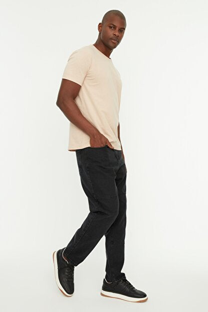 Men's Black Relax Fit Jeans