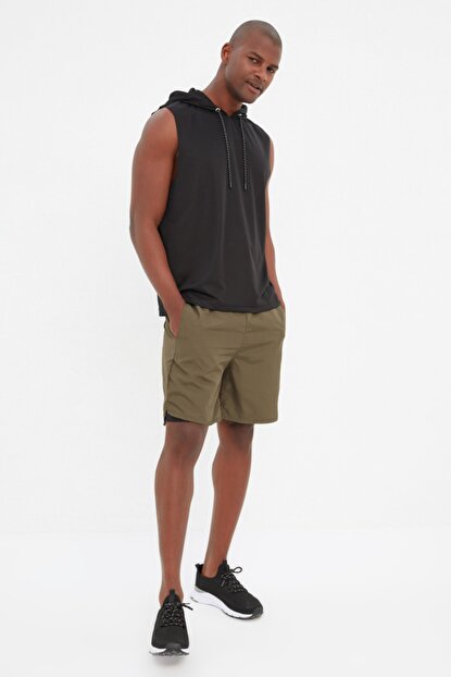 Men's Khaki Regular Fit Bermuda Shorts