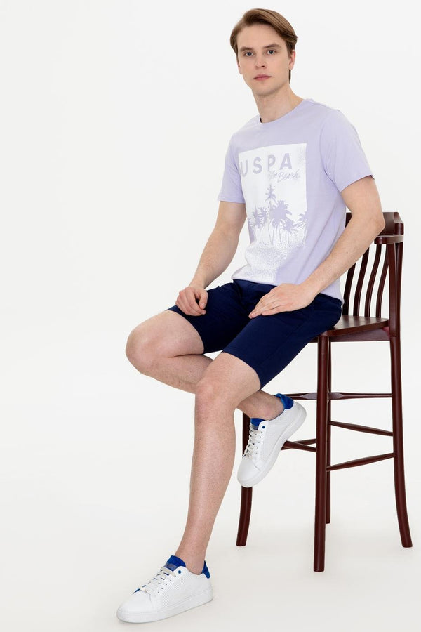 Men's Crew Neck Lilac T-shirt