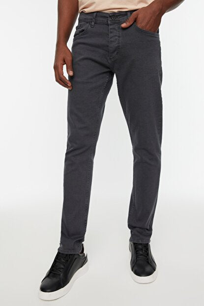 Men's Grey Slim Fit Jeans