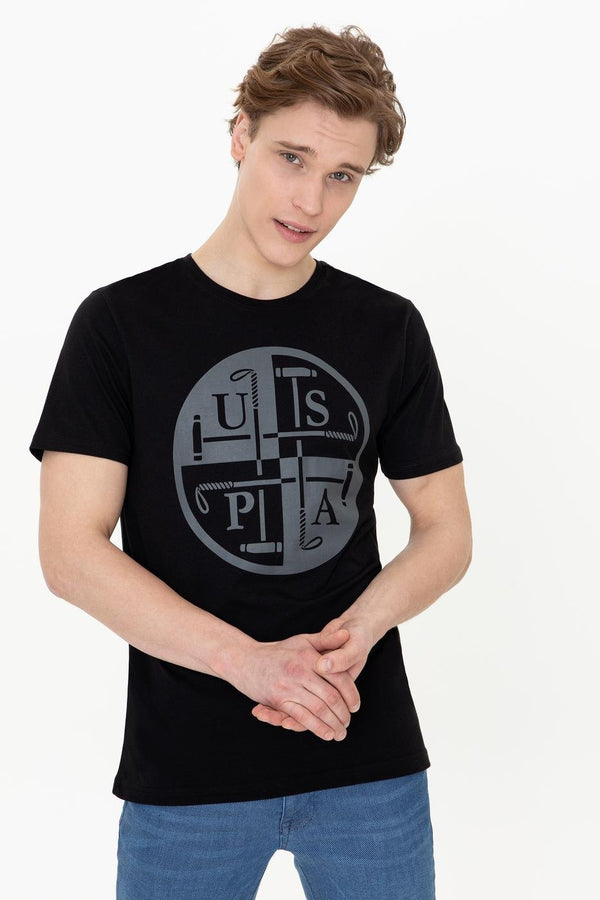 Men's Crew Neck Black T-shirt