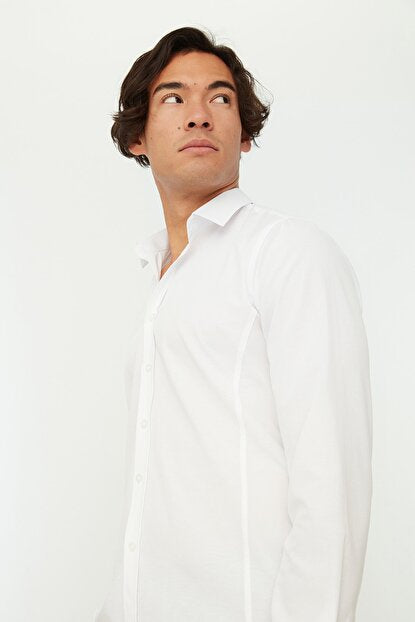 Men's White Slim Fit Shirt