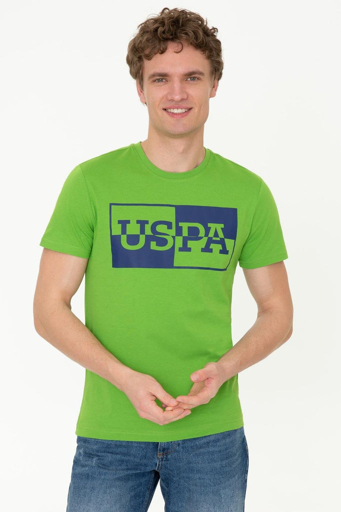 Men's Crew Neck Apple Green T-shirt