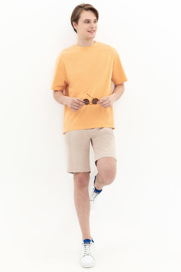 Men's Beige Bermuda Shorts