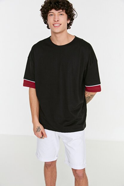 Men's Oversize Crew Neck Black T-shirt