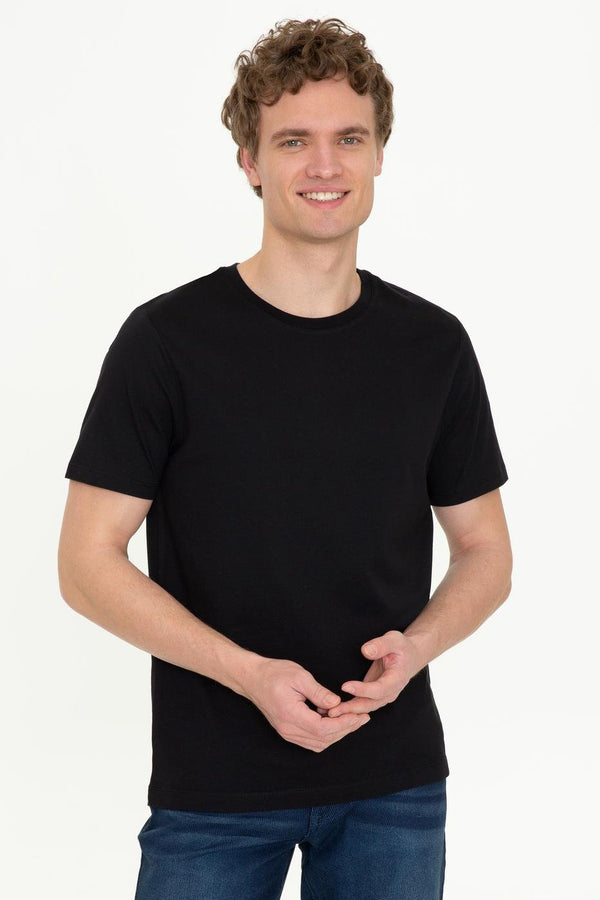 Men's Crew Neck Black T-shirt