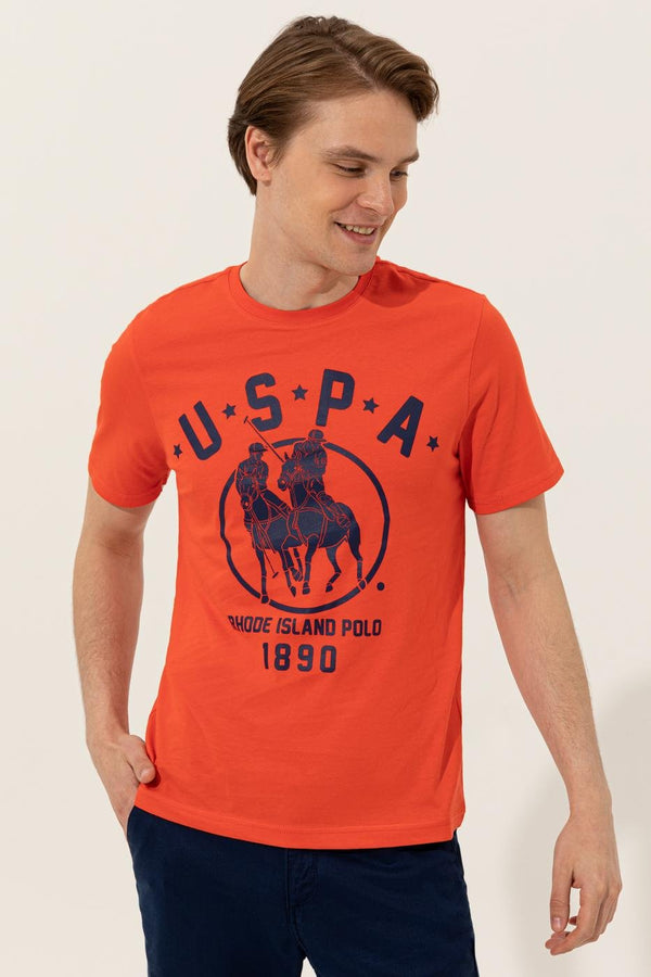 Men's Crew Neck Red T-shirt