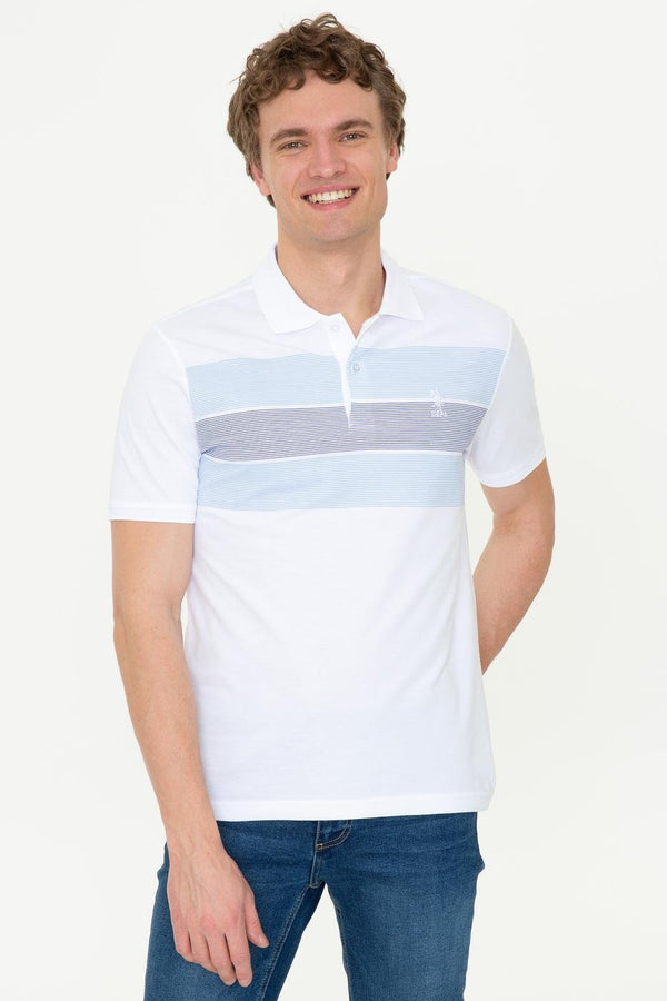 Men's Polo Collar Printed T-shirt
