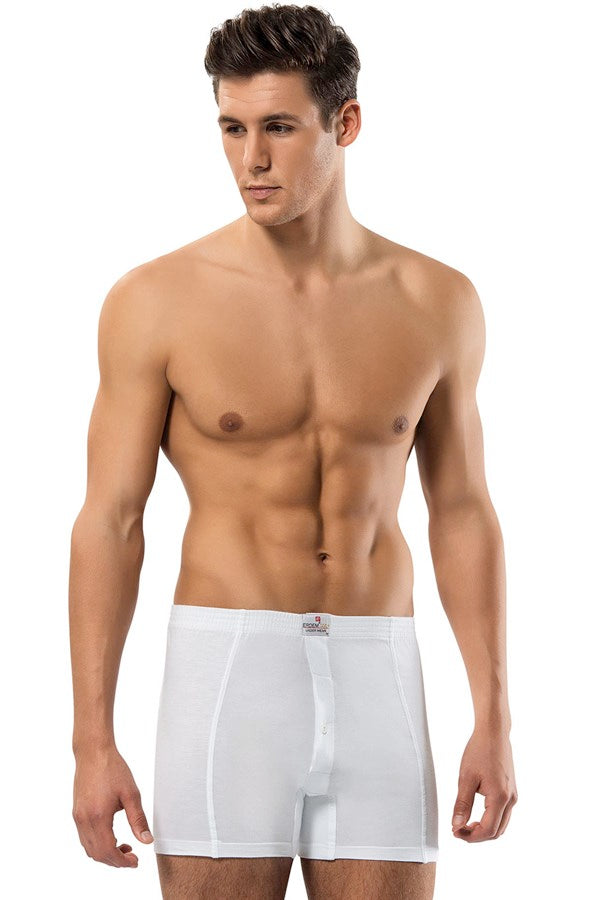 Men's White Modal Boxer