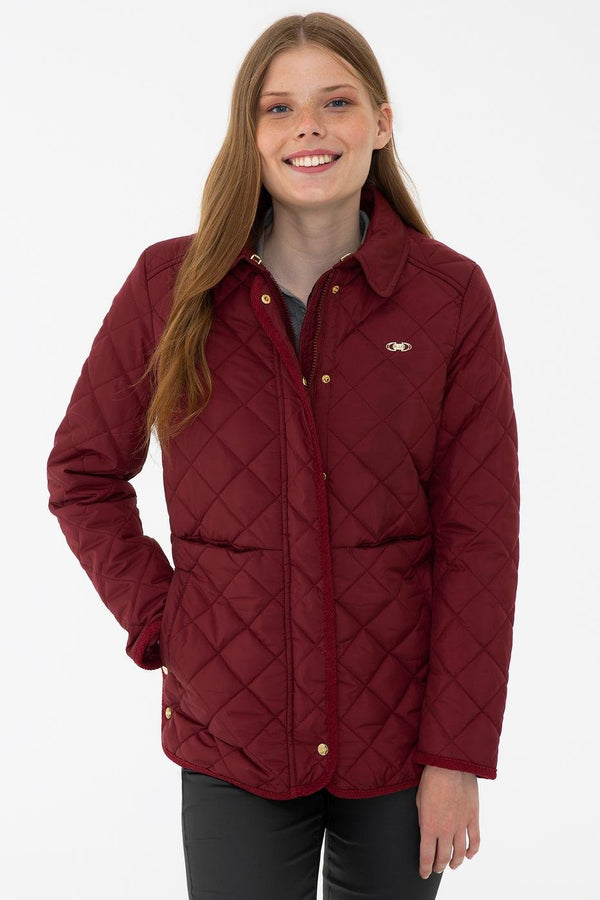Women's Pocket Red Coat
