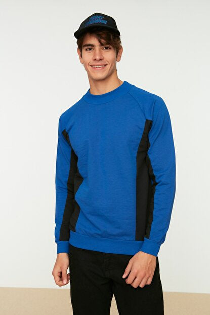 Men's Crew Neck Saxe Regular Fit Sweatshirt