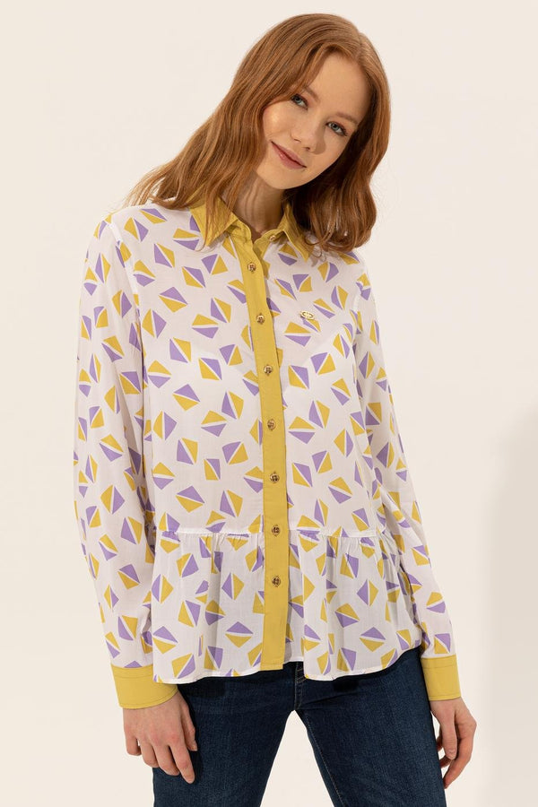 Women's Long Sleeves Patterned Shirt