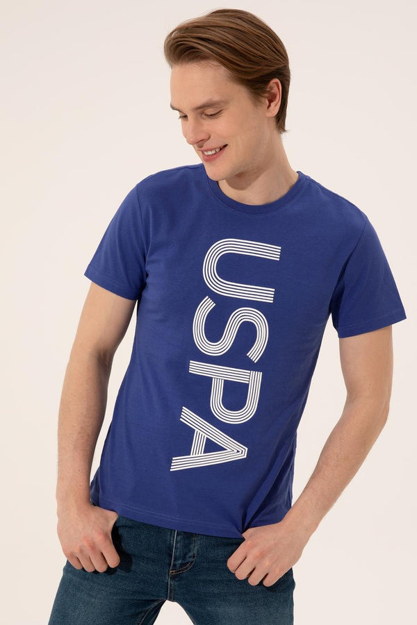 Men's Crew Neck Blue T-shirt