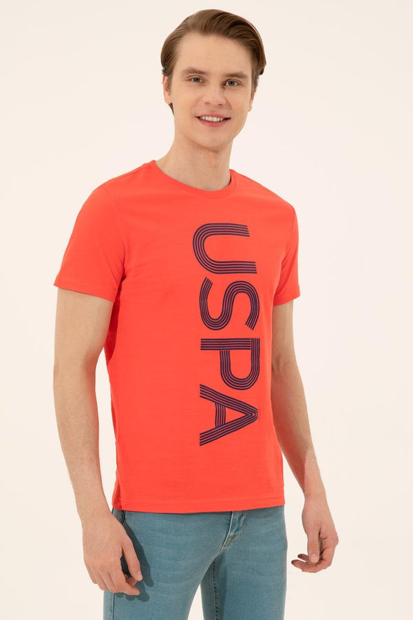 Men's Crew Neck Red T-shirt