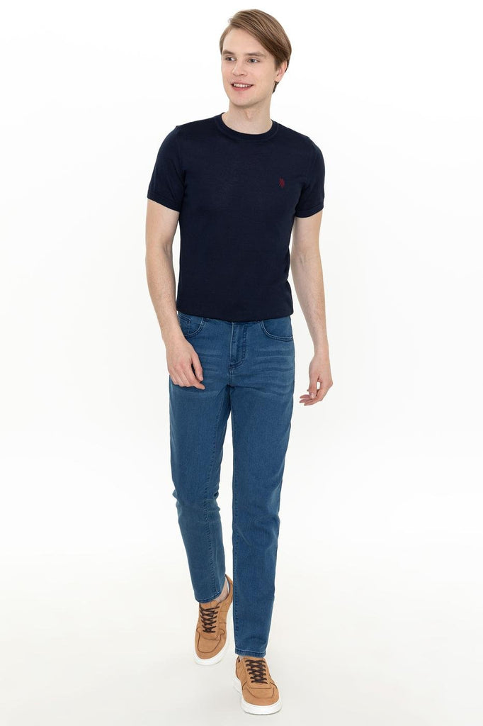 Men's Pocket Blue Jeans