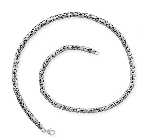925 Carat Silver 55 cm 80 Micron King Chain Necklace