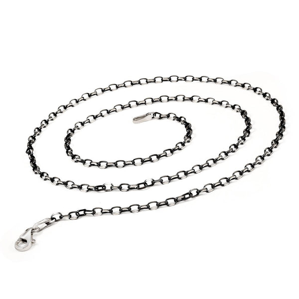 Men's 925 Carat Silver Chain Necklace- 55 cm