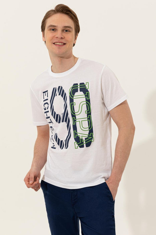 Men's Crew Neck White T-shirt